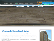Tablet Screenshot of cocoabeachsuites.com